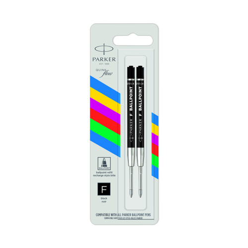 PKR Econo BP Refill Fine Nib Blister of 2 - Black-NS2166541