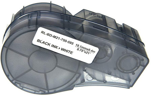 Brady Generic M21 Tape Black/ White 19.1mm *6.4m Brady Generic M21 Tape Black/ White 19.1mm *6.4m