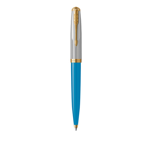 PARKER 51 Premium Ball Pen - Turquoise Gold Trim-NS2169080