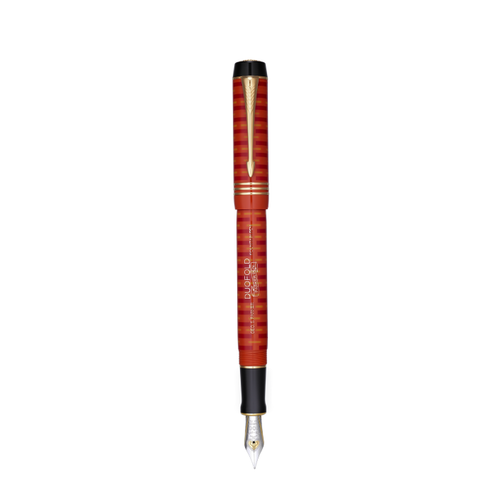 PARKER Duofold 100 Fountain Pen - Le Red Gold Trim-NS2123550