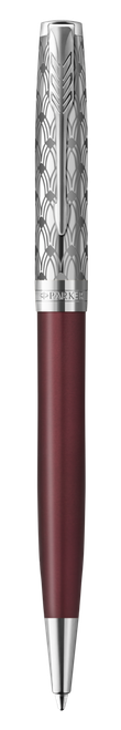 PARKER Sonnet Ballpoint Pen - Metal and Red Lacquer Chrome Trim-NS2119783