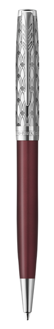 PARKER Sonnet Ballpoint Pen - Metal and Red Lacquer Chrome Trim-NS2119783 PARKER Sonnet Ballpoint Pen - Metal and Red Lacquer Chrome Trim-NS2119783