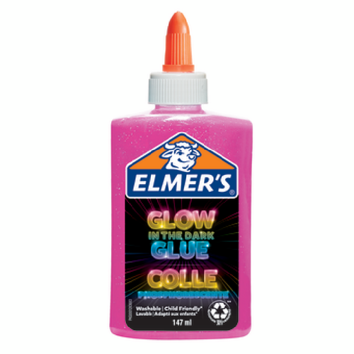 ELMERS Liquid Glue - Glow in the Dark Pink 147ml-ELM2162079