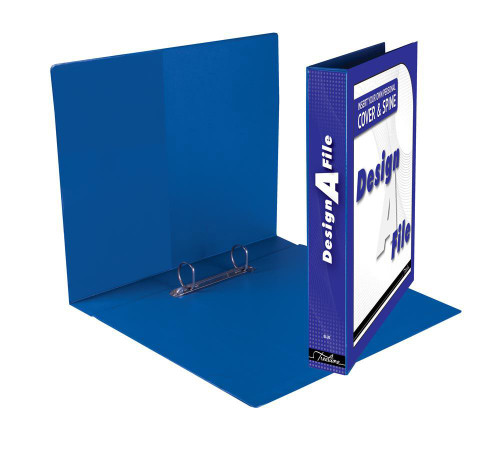 TREELINE Treeline Design A File A4 2-D Ring 25mm Blue - Box-10 TREELINE Treeline Design A File A4 2-D Ring 25mm Blue - Box-10