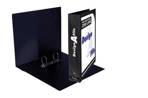 TREELINE Treeline Design A File A4 2-D Ring 40mm Black - Box-10 TREELINE Treeline Design A File A4 2-D Ring 40mm Black - Box-10