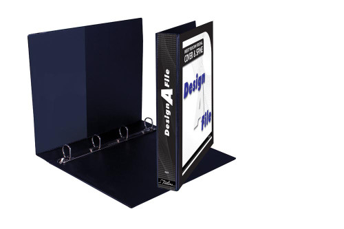 Treeline Design A File A4 4-D Ring 25mm Black - Box-10 Treeline Design A File A4 4-D Ring 25mm Black - Box-10