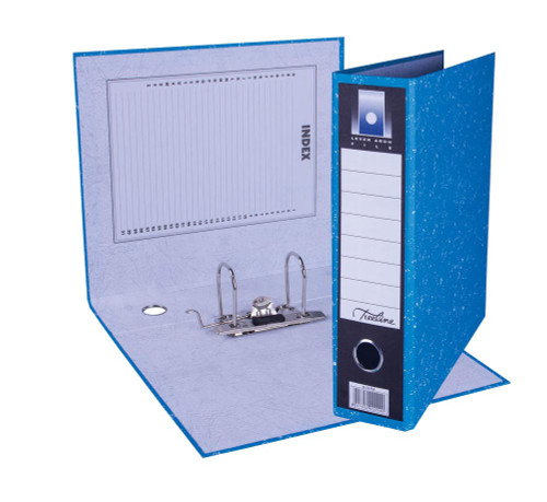 Treeline A4 Blue Mottled Lever Arch Files