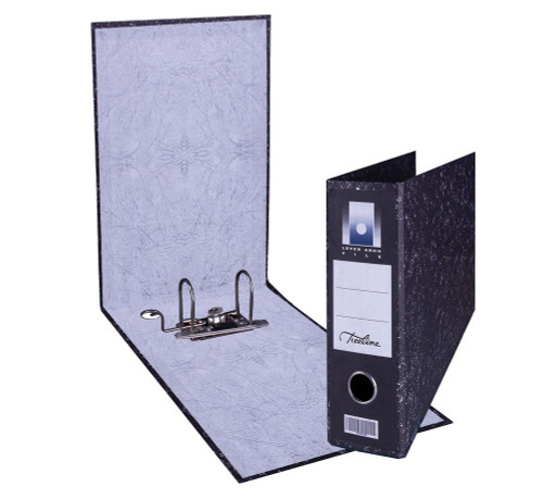 Treeline F/Scap Oblong Lever Arch File Black