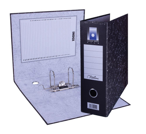 Treeline A4 Giant Upright Lever Arch File Black Treeline A4 Giant Upright Lever Arch File Black