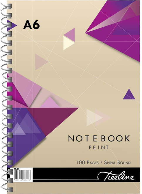 TREELINE Treeline A6 - 100 page - Wiro Notebook - S/C - Pkt-10 TREELINE Treeline A6 - 100 page - Wiro Notebook - S/C - Pkt-10