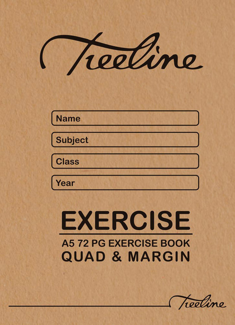 Treeline A5- 72 page - Exercise Book Q/M - Pkt-20 Treeline A5- 72 page - Exercise Book Q/M - Pkt-20
