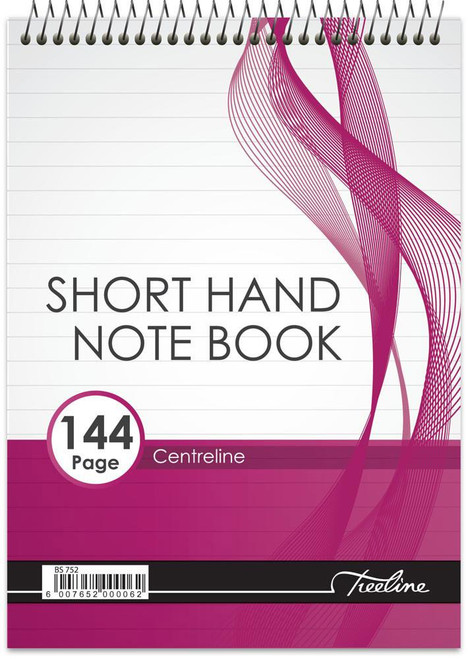 TREELINE Treeline A5- 144 page - Shorthand Note Book - Centreline  - Pkt-10  TREELINE Treeline A5- 144 page - Shorthand Note Book - Centreline  - Pkt-10