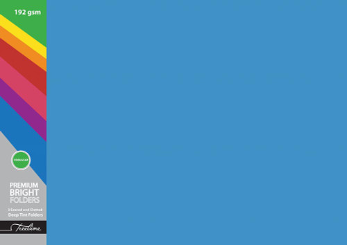 Treeline Premium Deep Tint Folder Blue 192gsm Treeline Premium Deep Tint Folder Blue 192gsm