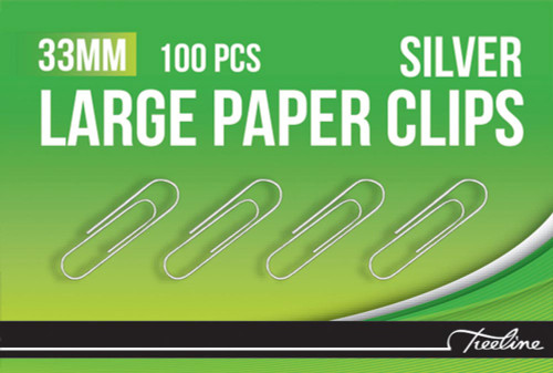 Treeline 33mm Silver Gem Clips 100' Treeline 33mm Silver Gem Clips 100'