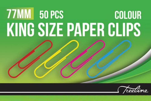 Treeline 77mm Colour Giant Wavy Gem Clips 50's Treeline 77mm Colour Giant Wavy Gem Clips 50's