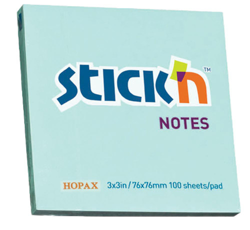 Stick 'N Blue PASTEL 76x76mm pads - Pkt-12 Stick 'N Blue PASTEL 76x76mm pads - Pkt-12
