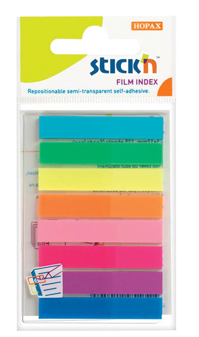 Stick 'N 8 Assorted Colours - Film Index Tabs (45mm x 12mm) Stick 'N 8 Assorted Colours - Film Index Tabs (45mm x 12mm)