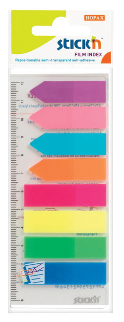 Stick 'N Film Index Tabs 8 Asst Colours  (45mm x 12mm) Stick 'N Film Index Tabs 8 Asst Colours  (45mm x 12mm)