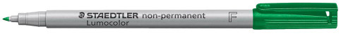 Staedtler Lumocolour Non-Perm Fine OHP ProjectionPen Green - Box-10 Staedtler Lumocolour Non-Perm Fine OHP ProjectionPen Green - Box-10
