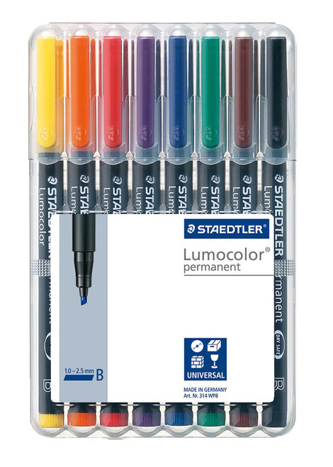 Staedtler Lumocolour Permanent Marker Broad Wallet 8 - Wallet Staedtler Lumocolour Permanent Marker Broad Wallet 8 - Wallet