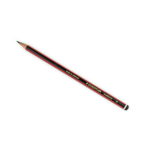 Staedtler 110-H Tradition H Red/Blk Pencils - Box-12 Staedtler 110-H Tradition H Red/Blk Pencils - Box-12