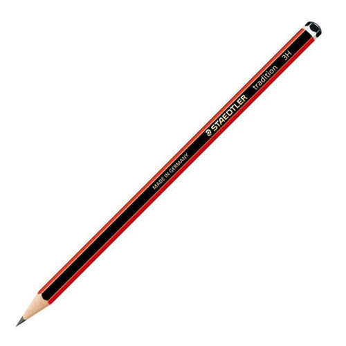 Staedtler 110-3H Tradition 3H Red/Blk Pencils - Box-12 Staedtler 110-3H Tradition 3H Red/Blk Pencils - Box-12