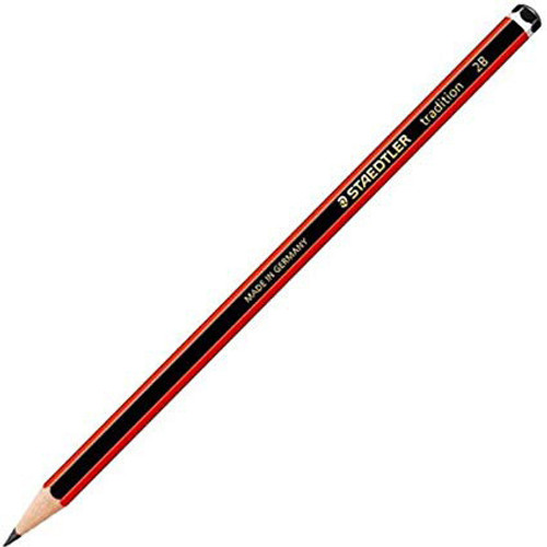 Staedtler 110-2B Tradition 2B Red/Blk Pencils Staedtler 110-2B Tradition 2B Red/Blk Pencils