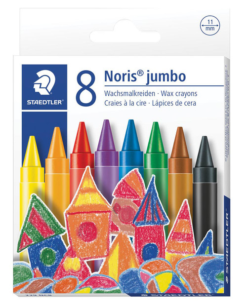 Staedtler Jumbo Wax Crayons - 8's - Box-12 Staedtler Jumbo Wax Crayons - 8's - Box-12
