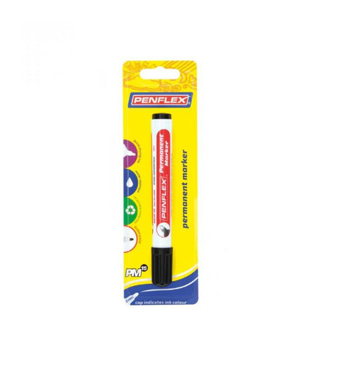 Penflex Black Bullet Permanent Marker - Box-10 Penflex Black Bullet Permanent Marker - Box-10