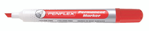 Penflex Red Chisel  Permanent Marker Penflex Red Chisel  Permanent Marker