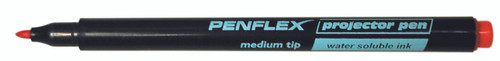 Penflex Red Perm. Med OHP Projection Pen - Box-10 Penflex Red Perm. Med OHP Projection Pen - Box-10
