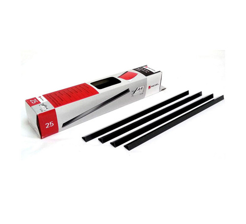 Rexel 5mm SLIDE BINDERS BLACK 25'S