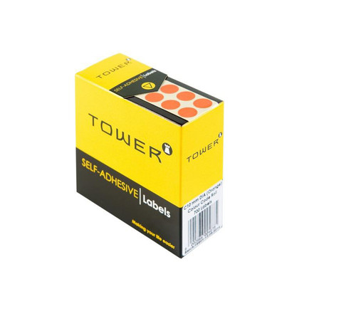 Tower C10 Orange Colour Code Labels - Rolls - PKT-10 Tower C10 Orange Colour Code Labels - Rolls - PKT-10