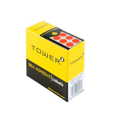 Tower C10 Neon Red Colour Code Labels-Rolls Tower C10 Neon Red Colour Code Labels-Rolls