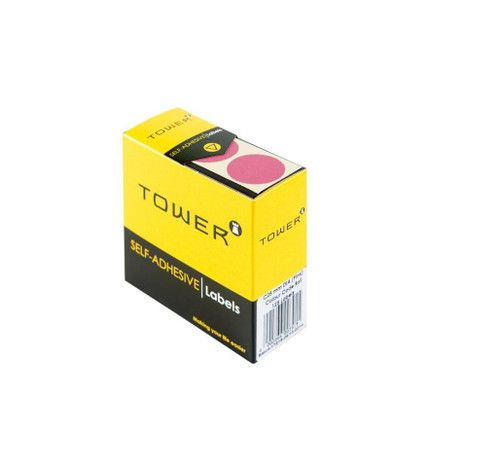 Tower C25 Pink Colour Code Labels - Rolls - PKT-10 Tower C25 Pink Colour Code Labels - Rolls - PKT-10