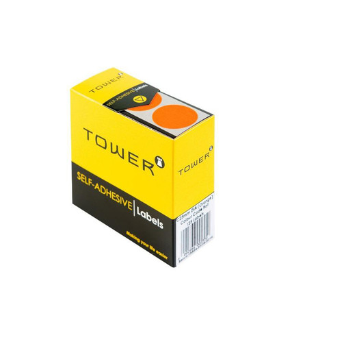 Tower C25 Orange Colour Code Labels - Rolls - PKT-10 Tower C25 Orange Colour Code Labels - Rolls - PKT-10