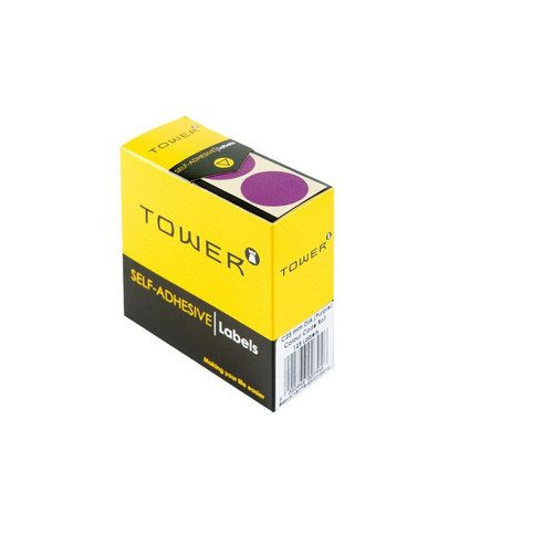 Tower C25 Purple Colour Code Labels - Rolls - PKT-10 Tower C25 Purple Colour Code Labels - Rolls - PKT-10