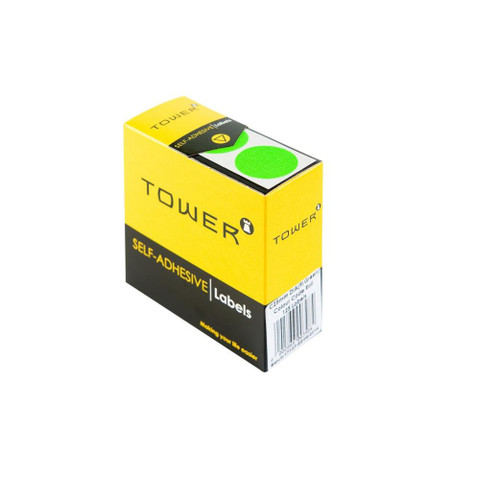Tower C25 Neon Green Colour Code Label-Rolls - PKT-10 Tower C25 Neon Green Colour Code Label-Rolls - PKT-10