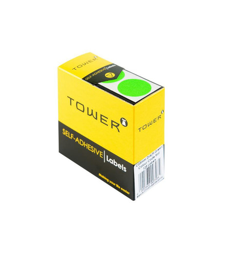 Tower C25 Neon Lime Colour Code Label-Rolls - PKT-10 Tower C25 Neon Lime Colour Code Label-Rolls - PKT-10