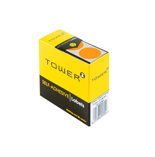 Tower C25 Neon Orange Colour Code Label-Rolls - PKT-10 Tower C25 Neon Orange Colour Code Label-Rolls - PKT-10