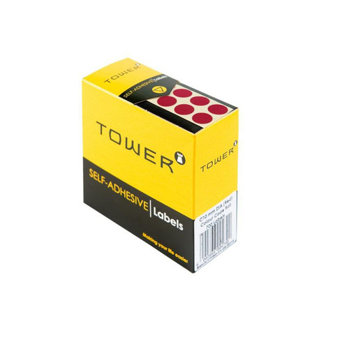Tower C32 Red Colour Code Labels - Rolls - PKT-10 Tower C32 Red Colour Code Labels - Rolls - PKT-10