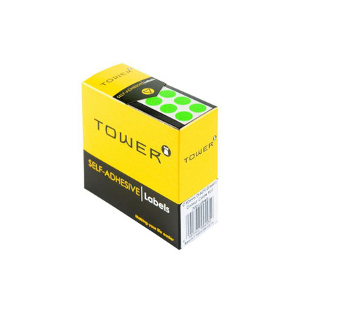 Tower C32 Neon Green Colour Code Label-Rolls - PKT-10 Tower C32 Neon Green Colour Code Label-Rolls - PKT-10