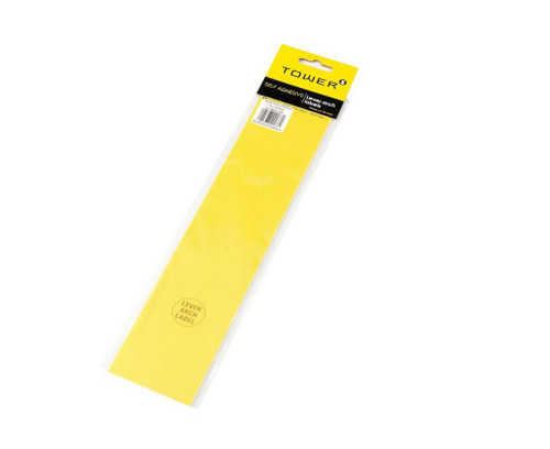 Tower Lever Arch Labels Yellow 12's - EACH Tower Lever Arch Labels Yellow 12's - EACH