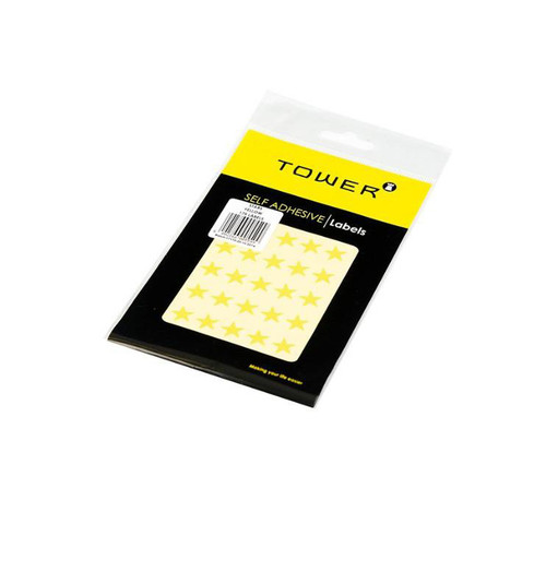 Tower Star Labels Yellow - PKT-10 Tower Star Labels Yellow - PKT-10