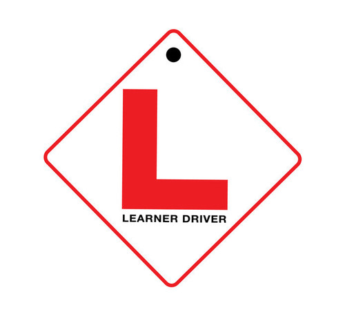 Tower Learner Driver Sign With Suction Cup 135 X 135