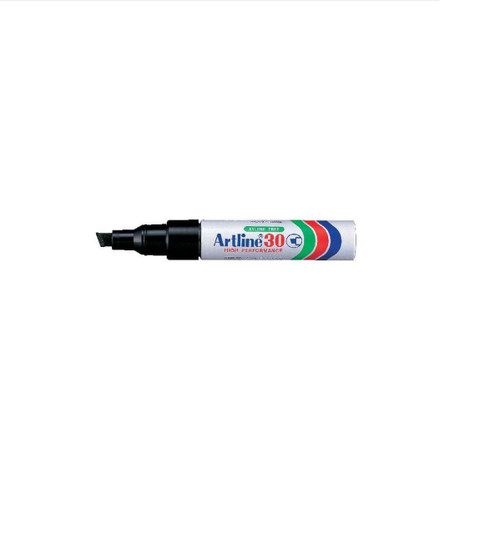 Artline EK 30 Black Permanent Marker Chisel - Box-12 Artline EK 30 Black Permanent Marker Chisel - Box-12