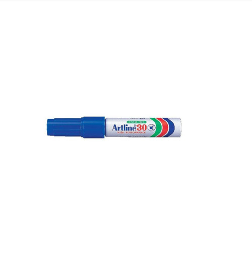 Artline EK 30 Blue Permanent Marker Chisel - Box-12 Artline EK 30 Blue Permanent Marker Chisel - Box-12