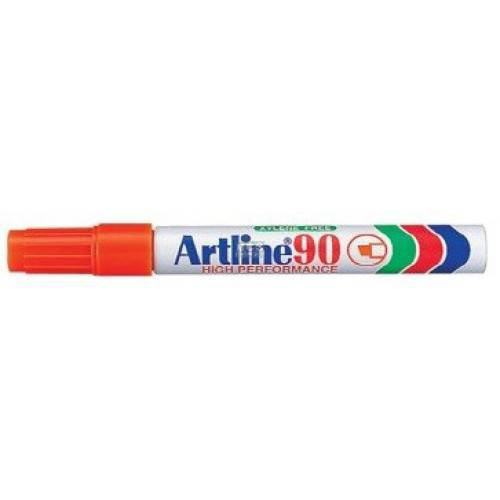 Artline EK 90 Yellow Permanent Marker Chisel - Box-12 Artline EK 90 Yellow Permanent Marker Chisel - Box-12