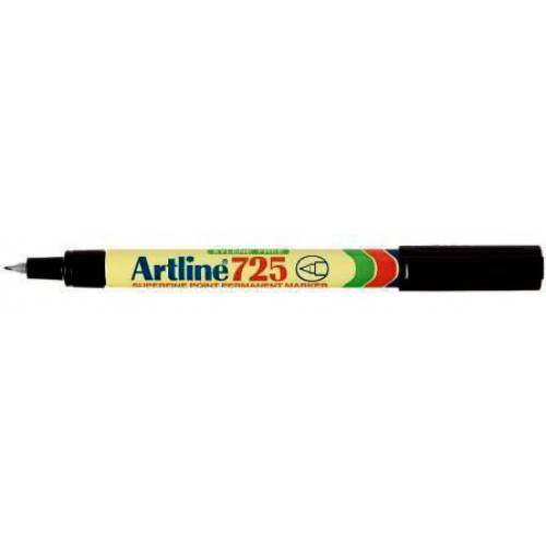 Artline EK 725 Black Permanent Marker Pen Point - Box-12 Artline EK 725 Black Permanent Marker Pen Point - Box-12