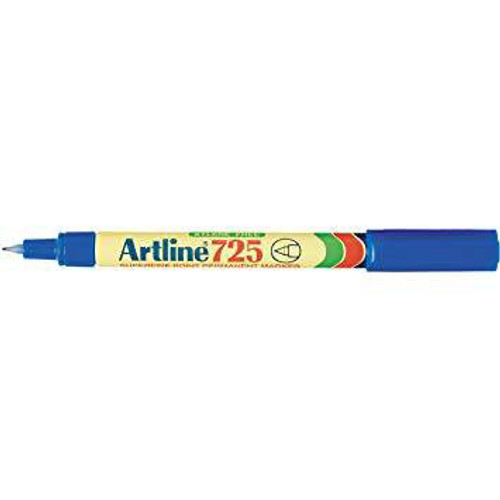 Artline EK 725 Blue Permanent Marker Pen Point - Box-12 Artline EK 725 Blue Permanent Marker Pen Point - Box-12